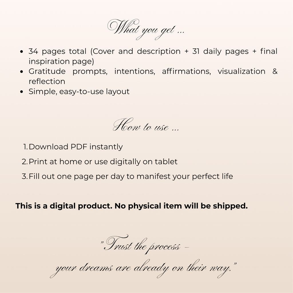 Daily Manifestation Journal