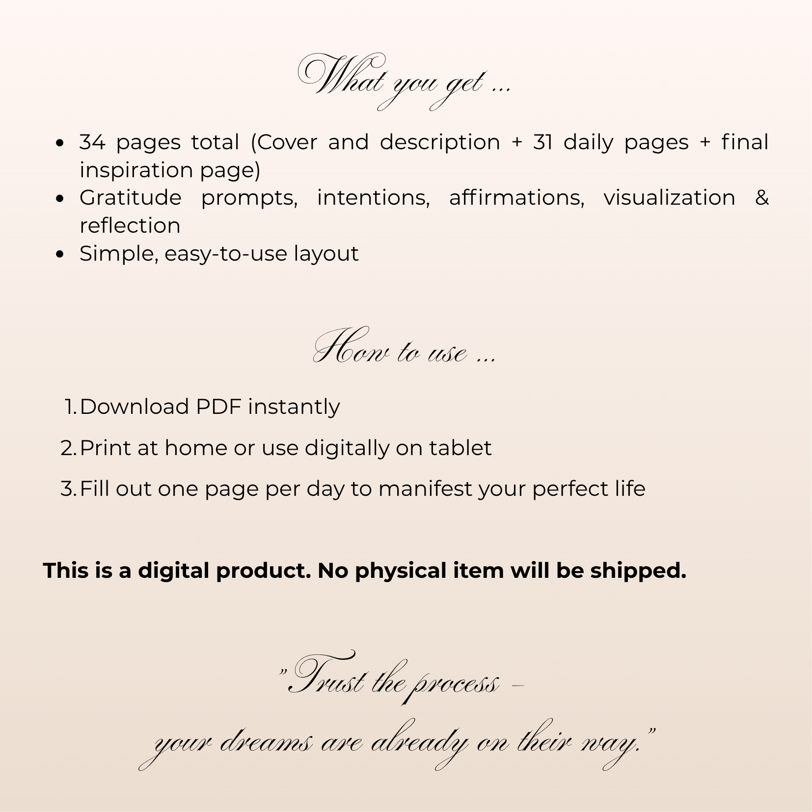 Daily Manifestation Journal
